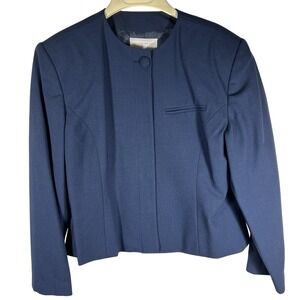 VTG MICHELE Women's 80s Suit Blazer . Structured With Shoulder Pads Size 12